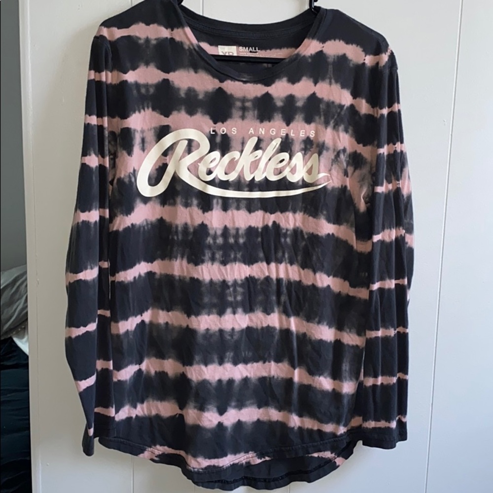 Striped Tye Dye Bleach Longsleeve